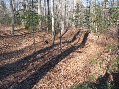 Confederate Earthworks along the Culpeper Mine Road. Click for full size. Confederate Earthworks along the Culpeper Mine Road image. Click for full size.