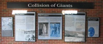 Collision of Giants - The North Wall of the Exhibit Shelter image. Click for full size.