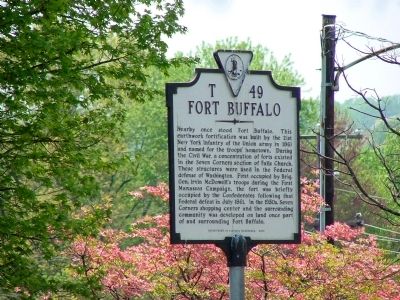 Fort Buffalo Marker. Click for full size. Fort Buffalo Marker image. Click for full size.