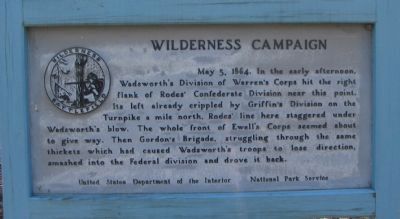 Wilderness Campaign Marker image. Click for full size.