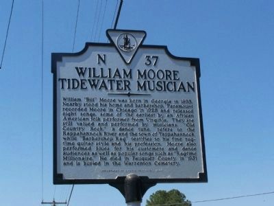 William Moore Tidewater Musician Marker image. Click for full size.