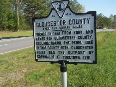 Glocester County Marker. Click for full size. Glocester County Marker image. Click for full size.