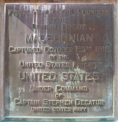 Macedonian Monument Marker </b>(back). Click for full size. Macedonian Monument Marker </b>(back) image. Click for full size.