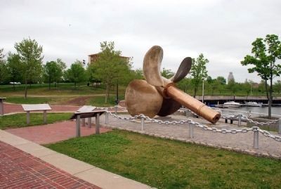 Profile of the propeller memorial image. Click for full size.