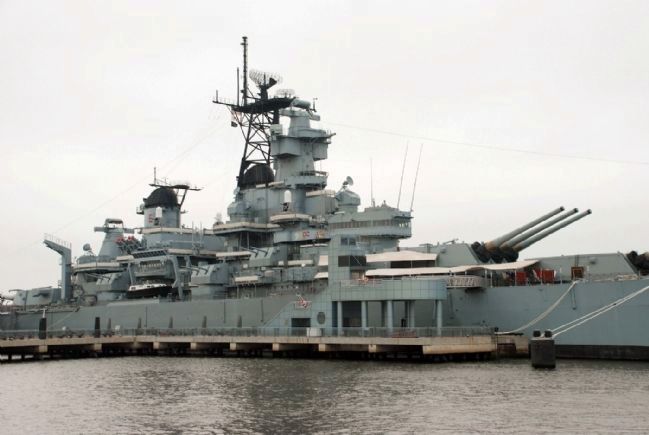 Starboard side of the Battleship New Jersey image. Click for full size.