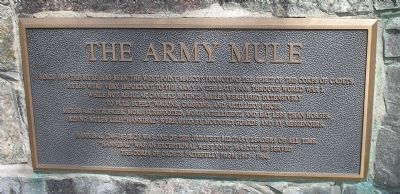 The Army Mule Marker image. Click for full size.