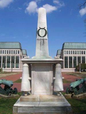 Mexican War Midshipmen's Monument Marker </b>(SW, or Clemson, side) image. Click for full size.