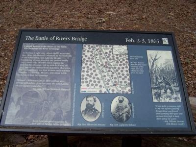 — The Salkehatchie River Crossings — Marker. Click for full size. — The Salkehatchie River Crossings — Marker image. Click for full size.