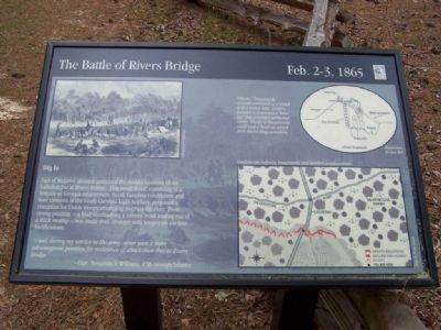 Battle of Rivers' Bridge Dig In Marker image. Click for full size.