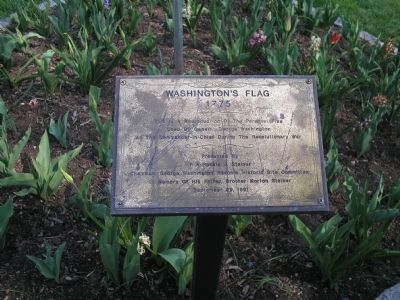 Washington’s Flag Marker. Click for full size. Washington’s Flag Marker image. Click for full size.