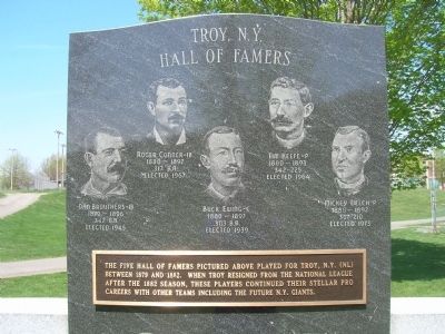 Troy, N.Y. Hall of Famers image. Click for full size.