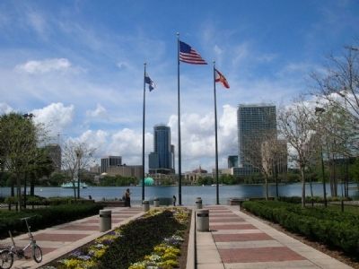 The view across Lake Eola. Click for full size. The view across Lake Eola image. Click for full size.