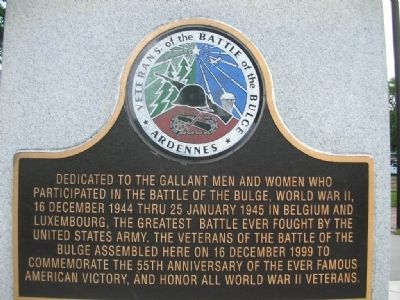 Veterans of the Battle of the Bulge Marker image. Click for full size.
