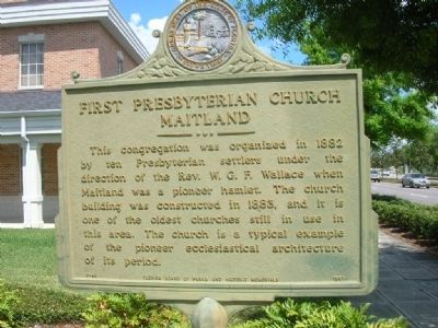 First Presbyterian Church Marker. Click for full size. First Presbyterian Church Marker image. Click for full size.