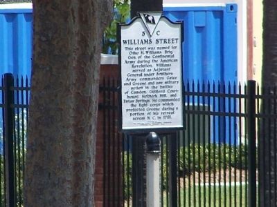 Williams Street Marker. Click for full size. Williams Street Marker image. Click for full size.