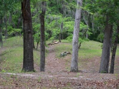 Earthwork remains, right flank. Click for full size. Earthwork remains, right flank image. Click for full size.