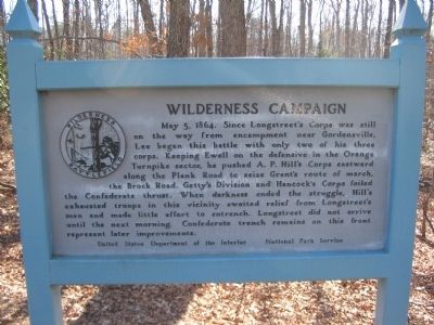 Wilderness Campaign Marker image. Click for full size.