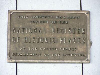 National Register Placard image. Click for full size.