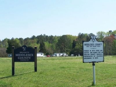 Middlesex County Welcome Sign image. Click for full size.
