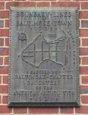 Boundary Lines of Baltimore Town Marker image. Click for full size.