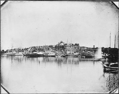 Federal Hill from Pratt Street 1849 image. Click for full size.