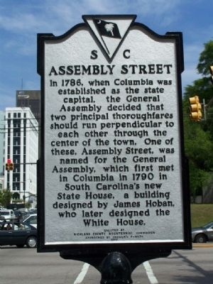 Assembly Street Marker image. Click for full size.