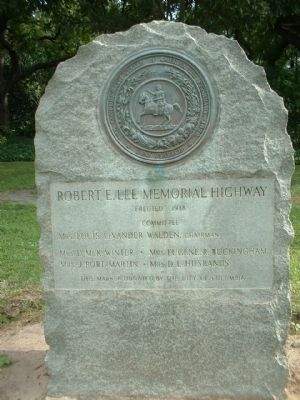 Robert E. Lee Memorial Highway Marker image. Click for full size.