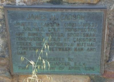 James H. Carson Marker image. Click for full size.