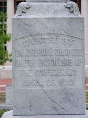 Confederate Memorial reverse. Click for full size. Confederate Memorial reverse image. Click for full size.