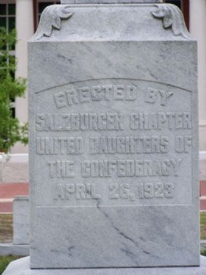 Confederate Memorial reverse image. Click for full size.