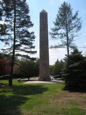 Camp Merritt Obelisk. Click for full size. Camp Merritt Obelisk image. Click for full size.