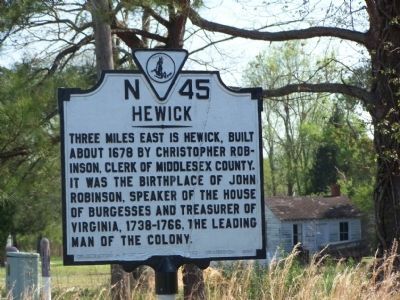 Hewick Marker. Click for full size. Hewick Marker image. Click for full size.