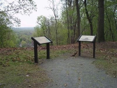 Marker in Morristown National Historical Park. Click for full size. Marker in Morristown National Historical Park image. Click for full size.