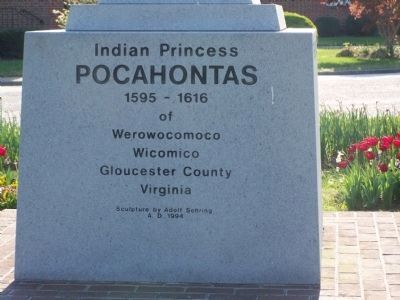 Indian Princess Pocahontas Marker image. Click for full size.