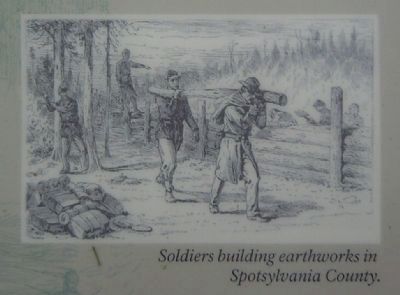 Soldiers Building Earthworks in Spotsylvania County image. Click for full size.