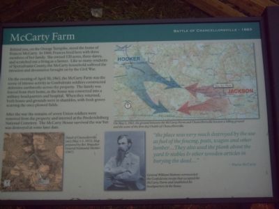 McCarty Farm Marker. Click for full size. McCarty Farm Marker image. Click for full size.