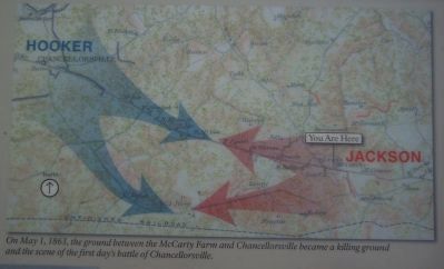 Detail of map on the McCarty Farm Marker. Click for full size. Detail of map on the McCarty Farm Marker image. Click for full size.