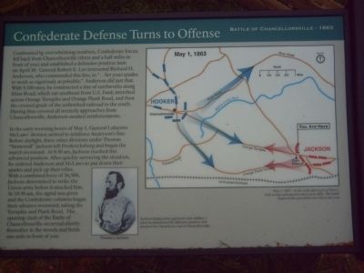 Confederate Defense Turns to Offense Marker image. Click for full size.