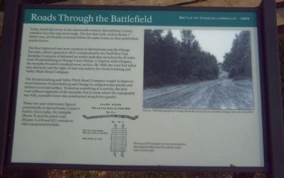 Roads Through the Battlefield Marker. Click for full size. Roads Through the Battlefield Marker image. Click for full size.