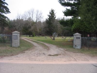 Monroe Cemetery Marker. Click for full size. Monroe Cemetery Marker image. Click for full size.