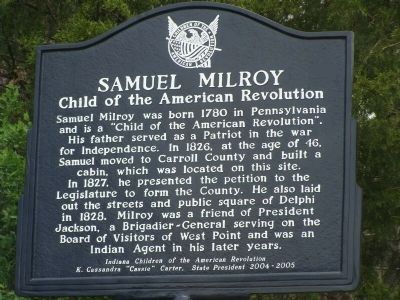 Samuel Milroy Marker. Click for full size. Samuel Milroy Marker image. Click for full size.