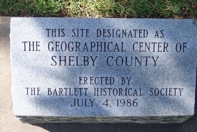 Geographic Center of Shelby County image. Click for full size.