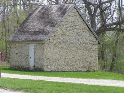 Limestone Structure across the street from the marker image. Click for full size.