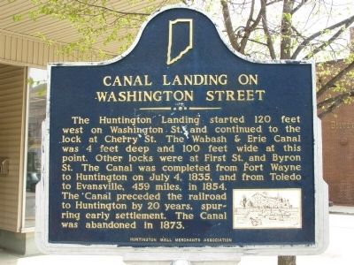 Canal Landing on Washington Street Marker image. Click for full size.