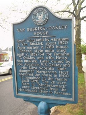 Van Buskirk-Oakley House Marker image. Click for full size.