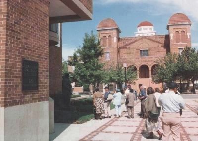 Birmingham Civil Rights Institute (left) and 16th Street Baptist Church (rear) image. Click for full size.