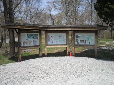 Marker in Fort Montgomery State Historic Site. Click for full size. Marker in Fort Montgomery State Historic Site image. Click for full size.