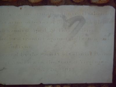 General Braddock's Cannon Marker. Click for full size. General Braddock's Cannon Marker image. Click for full size.