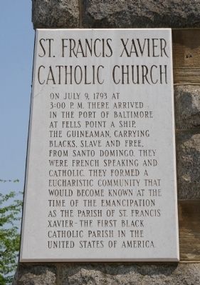 St. Francis Xavier Catholic Church Marker image. Click for full size.