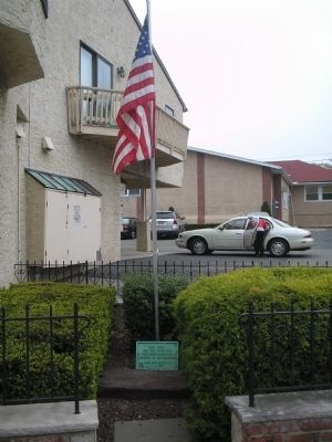 Marker and Flagpole. Click for full size. Marker and Flagpole image. Click for full size.
